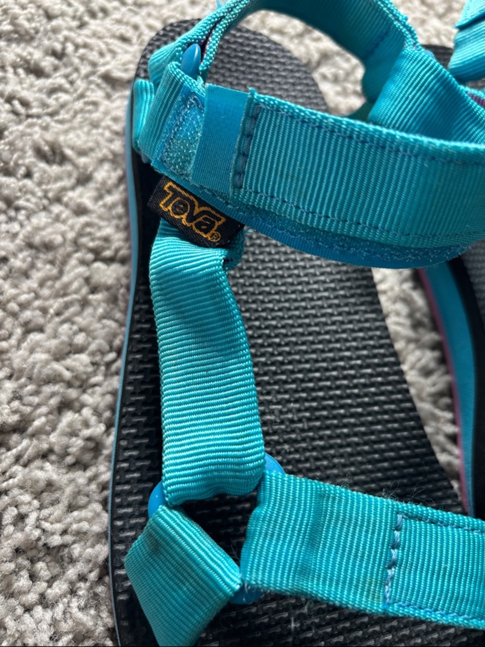 Teva Original Universal Turquoise Strappy Sandals - Picture 3 of 12